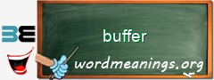 WordMeaning blackboard for buffer